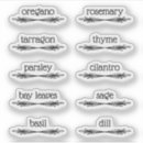 Search for herb labels Spice jar