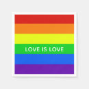 Search for gay pride napkins Love is love