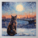 Search for starry night cat posters Sky