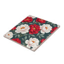 Search for red flower tiles Garden