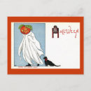 Search for vintage halloween cat postcards Owl