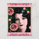 Search for art deco lady postcards Retro