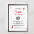 Search for queen of hearts birthday invitations Poker