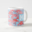Search for pink feather mugs Flamingo