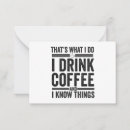 Search for drinking note cards Coffee