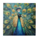 Search for blue peacock tiles Bird