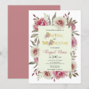 Search for first birthday christening invitations Floral