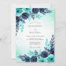 Search for navy turquoise wedding invitations Aqua