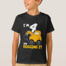 Search for construction birthday boys tshirts Excavator
