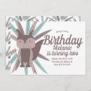 Search for feather birthday invitations Woodland