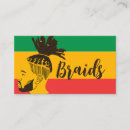 Search for african beauty salon business cards Braider