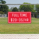 Search for now hiring signs Help wanted
