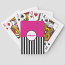 Search for black and white playing cards Stripes