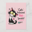 Search for whimsical cat illustration postcards For kids