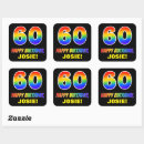 Search for 60 stickers 60 years old