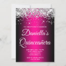Search for black hot pink quinceanera invitations For her