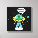 Search for alien canvas prints Humour