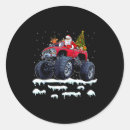 Search for santa and reindeer stickers Christmas tree