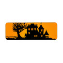 Search for haunted house return address labels Scary