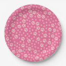 Search for paw print paper plates Pink