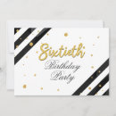 Search for black and gold glitter birthday invitations Script