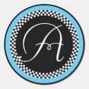 Search for blue border stickers Classic