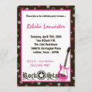 Search for punk rock birthday invitations Girl
