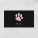 Search for pet sitting business cards Paw
