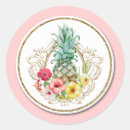 Search for watercolor pineapple stickers Hibiscus