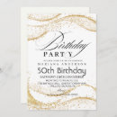 Search for white 50th birthday invitations Minimalist