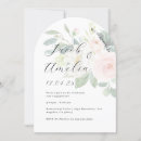 Search for modern floral engagement party invitations Pink