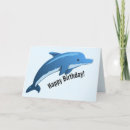 Search for blue ocean waves birthday cards Dolphin