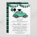 Search for teal graduation invitations University