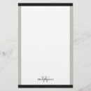 Search for black bordered stationery paper White