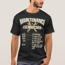 Search for maintenance technician tshirts Worker