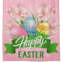 Search for happy easter shower curtains Pink