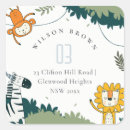 Search for zebra print return address labels Birthday