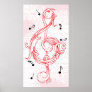 Search for treble clef posters Red