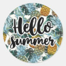 Search for tropical summer stickers Pineapple