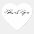 Search for heart thank you wedding stickers Elegant