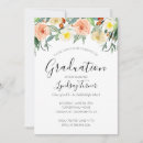 Search for watercolor flowers graduation invitations Floral