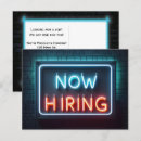 Search for employment postcards Business