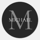 Search for monogram black stickers Modern