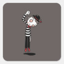 Search for cartoon clown stickers Mime