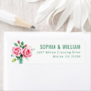 Search for rose bouquet return address labels Watercolor roses