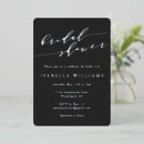 Search for black and silver bridal shower invitations Simple
