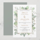 Search for sage and gold wedding invitations Sage green leaves