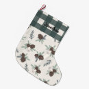 Search for green christmas stockings Gingham