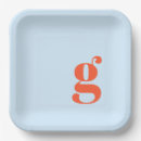 Search for monogram paper plates Trendy