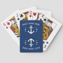 Search for nautical playing cards Anchor